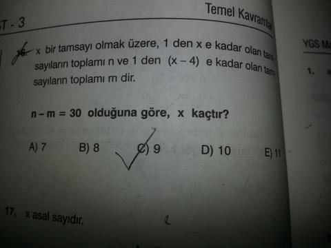Mat1:Temel Kavramlar Sorular -ISC-