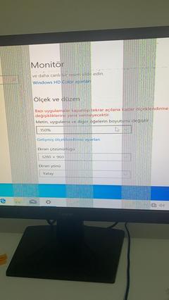 Ekranda çizgiler oluştu neden olur?