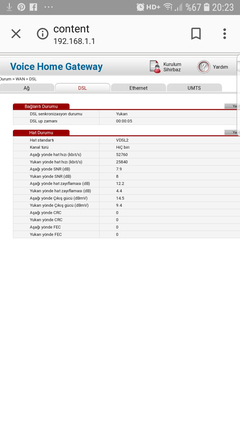 Daha önce 50 mbit vdsl kullandığım eve 16 mbit adsl