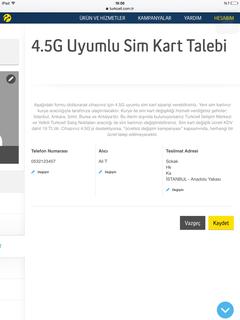  Turkcell 4G sim kart ücretsiz