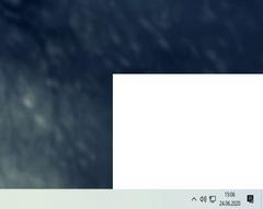 Windows 10 - Ekranın alt köşesinde birden beliren beyaz bölge