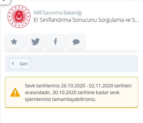 381. Dönem (Kasım 2020 Celbi) Yedek Subay, Yedek Astsubay ve Er Adayları