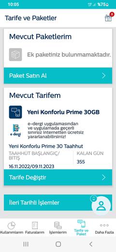 TÜRK TELEKOM FATURALI 30 GB 115 TL