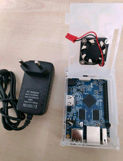 (Zararına Satış - Klon Raspberry) OrangePi PC + Kasa + Fan + Adaptör + SD Kart