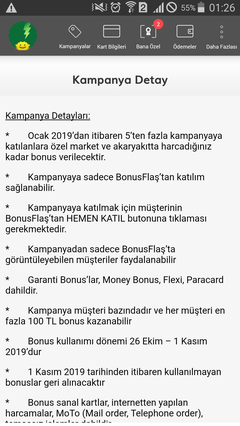 bonus flaş harcadığın kadar bonus 100 tl market/akaryakıt