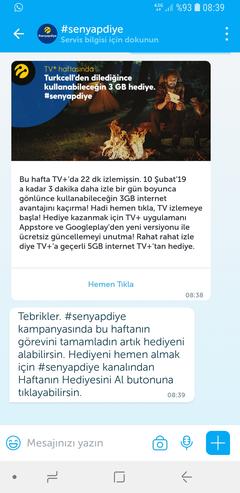 Turkcell Sen Yap Diye Kampanyası 25 GB Hediye (yoğun istek üzerine yeniden başladı!)