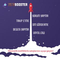 ★ Booster ★ ile Organik %350 Takipçi Artışı! Detaylı Filtremeler ile Alanında Tek! Açılışa Özel 35TL