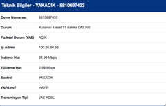 TURKNET, 31-32 MBPS OLAN HIZIMI 10-16 MBPS'YE İNDİRDİ-35 GÜN SONRA SORUN ÇÖZÜLDÜ