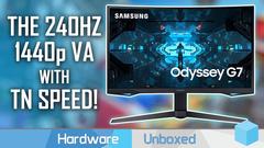 SİTEDE İLK >> SAMSUNG 27" Odyssey G7 2K 1ms 240Hz G-Sync QLED 1000R Curved VA PANEL MONİTÖR