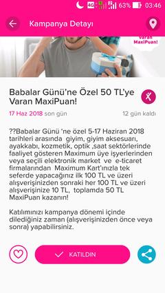 Babalar Gününe Özel 50₺ ye varan MaxiPuan 6*100