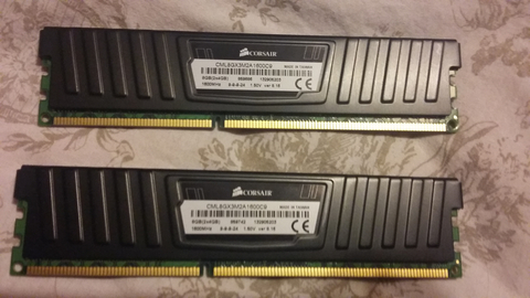 Corsair 8gb(2x4gb) DDR3 Vengeance LP