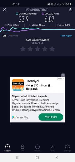 TÜM OPERATÖRLER 4,5G HIZ TESTİ [ANA KONU] 5G YE DOĞRU ADIM ADIM