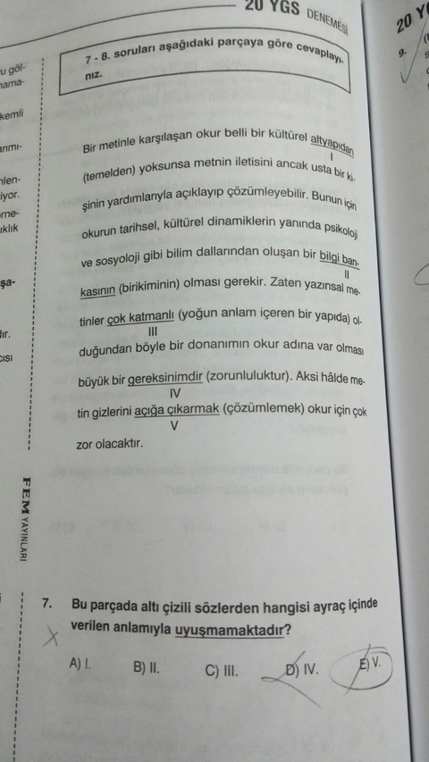 Türkçe Sorusu