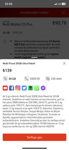 Redli 25 ultra paketi , enteresan fiyat