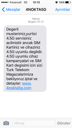  (Konu Güncellendi SS'ler ilk Mesajda) iPhone 5 ile 4.5g Paylaşımları