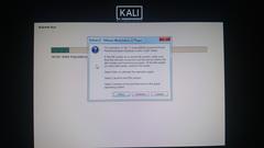 Vm ware 12 kalılinux hata