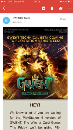 GWENT ~ Witcher Kart Oyunu [Beta - PS4]