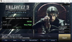 Final Fantasy XV Windows Edition Benchmark