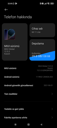 Xiaomi mi 11 lite ana konu