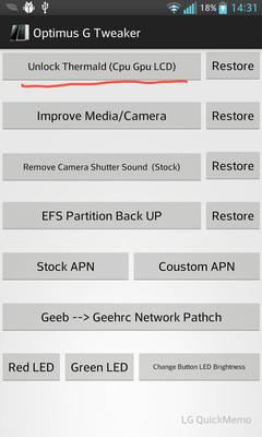  LG Optimus G E975 ROOT/Unbrick/Recovery Menu/Tweak Rehberi
