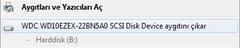  2. HDD Harici gibi gözüküyor.