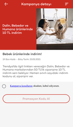 Bebek Butiğinde 50/10 Akbank İndirim Kodu | Trendyol