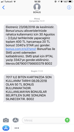  Bonusun Müşteri Bazında Kampanyaları (SSS)