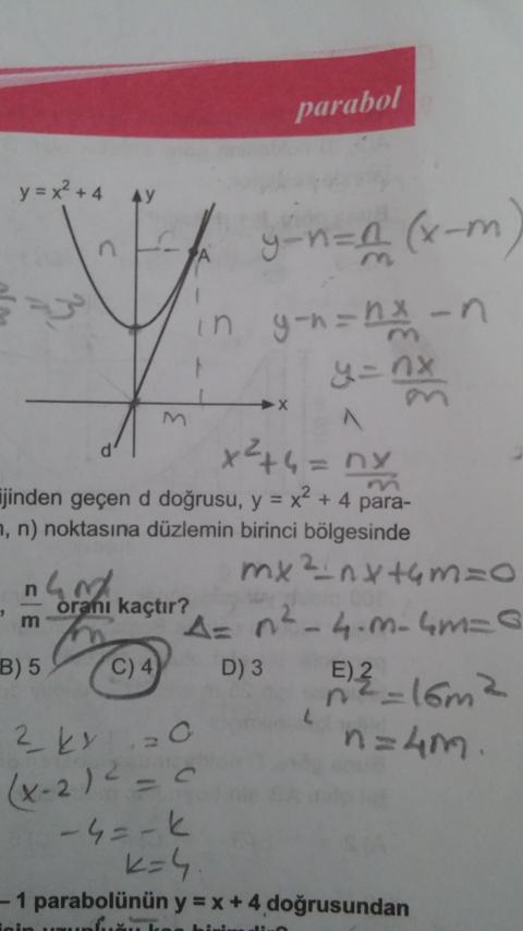 Karekök LYS Parabol sorular