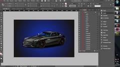 Adobe indesing'de çizdiğim Mercedes Amg-gt