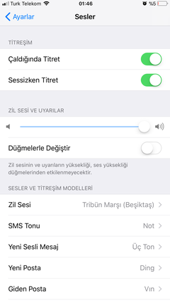 Iphone kullananlar neden zil seslerini değiştirmiyor?