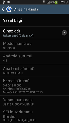  [YÖNERGE & VIDEO] Samsung Galaxy S4 [i9500] | Root | Recovery | Kernel | ROM | ROM Cleaner