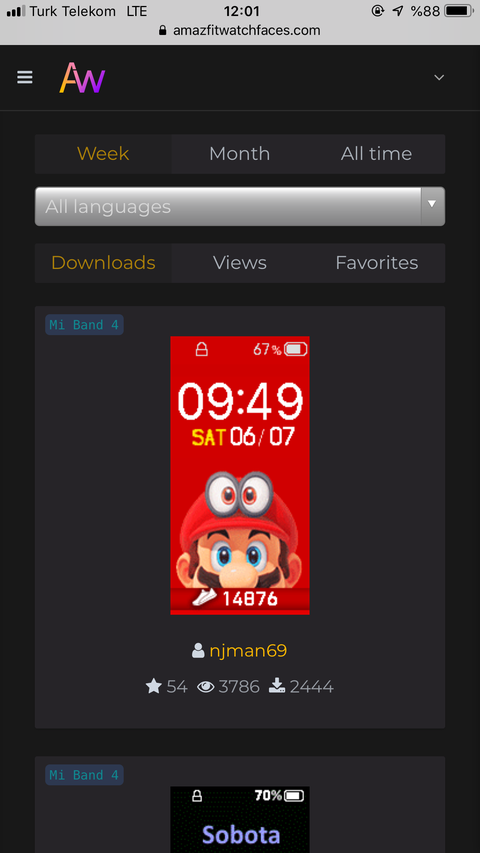 Xioami Mi Band 4 ekran yüzünü ios telefonlarda nasıl değiştiririz (watch face)