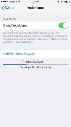  Whatsapp iCloud yedekleme yapmıyor