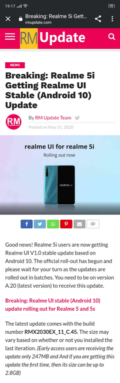 Realme 5i  Ana Konu ( SATIŞA ÇIKTI )