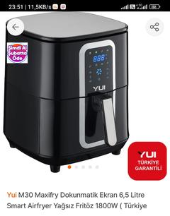 Yui M30 Maxifry 6.5lt Smart Airfry Yorumları