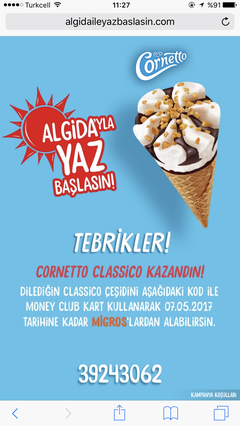 Algida ile #YazBaşlasın (2017) KAMPANYA UZATILDI 15 MAYIS