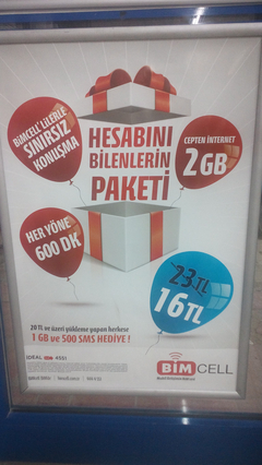 Bimcell yeni Paket >  HY 600DK 2GBNET, BİMCELL SINIRSIZ 16 TL