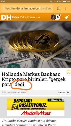 Hollanda Merkez Bankası: Kripto para birimleri ''gerçek para'' değil