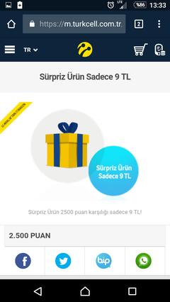 Turkcell Sarı kutu Turkcell com tr de indirim