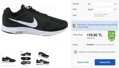 NIKE DOWNSHIFTER 7 ERKEK SPOR AYAKKABI NGFU  119,90 TL  BİTTİ