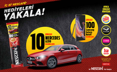 Nescafe 2019 Çekilişi 10 Kişiye Mercedes A200 ve 100 Kişiye Samsung Galaxy Note 9