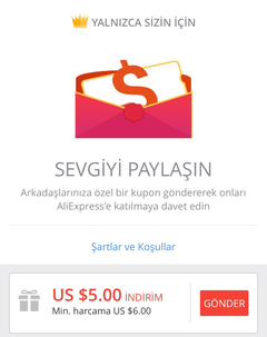 EFSANE ALIEXPRESS KAMPANYASI BİTMİŞTİR.