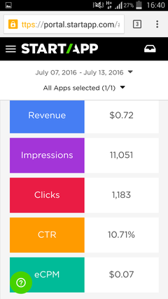  Startapp Gelirlerim Normal mi ? Admob a Gecmeli mi?