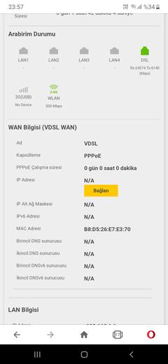 MODEM İP ALMIYOR 