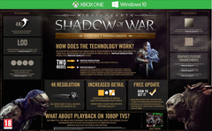Middle-Earth: Shadow of War İçin PC/PS4/PS4 Pro/Xbox One Grafik Karşılaştırması