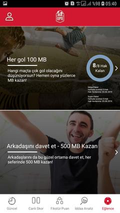 Turkcell Goller Cepte Maç Seçimi