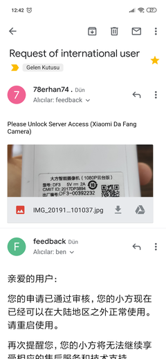 xiaomi xiaofang mainland china hatası