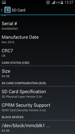 Samsung 64 gb sd hafıza kartı sorunu