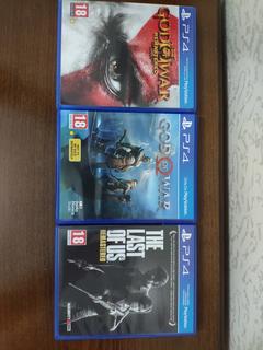 Satılık PS4 Kutulu GOW, GOW 3 ve Last of us 190tl