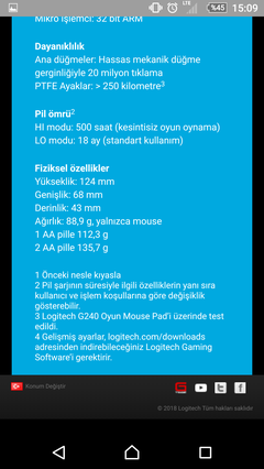 Logitech G403 Prodigy Kablosuz Oyuncu Mouse  Alınır mı  !